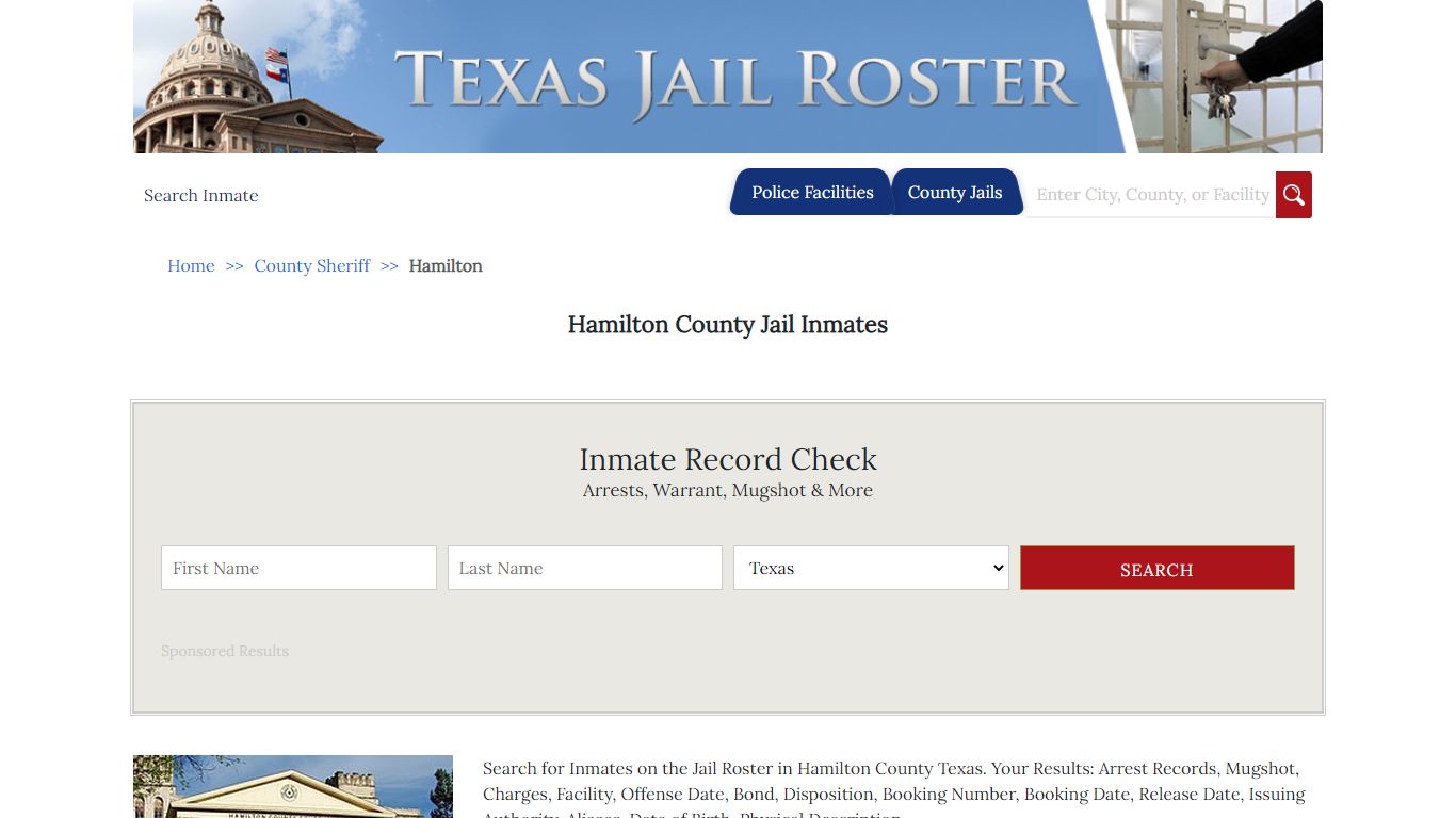 Hamilton County Jail Inmates - Jail Roster Search